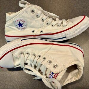 ~~Converse Chuck Taylor Madison Mid White Women’s 8.5     SMOKE/PET FREE HOME!